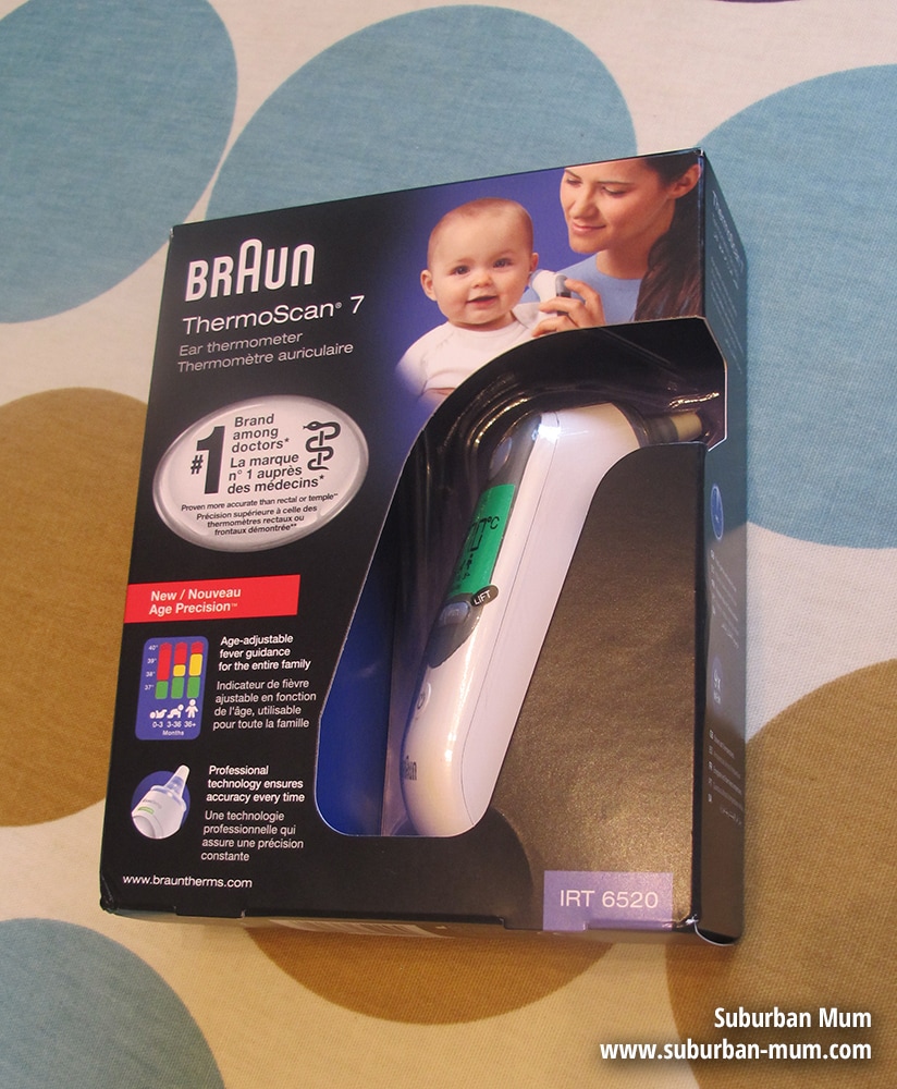 Suburban Mum  Braun Thermoscan 7 ear thermometer - review
