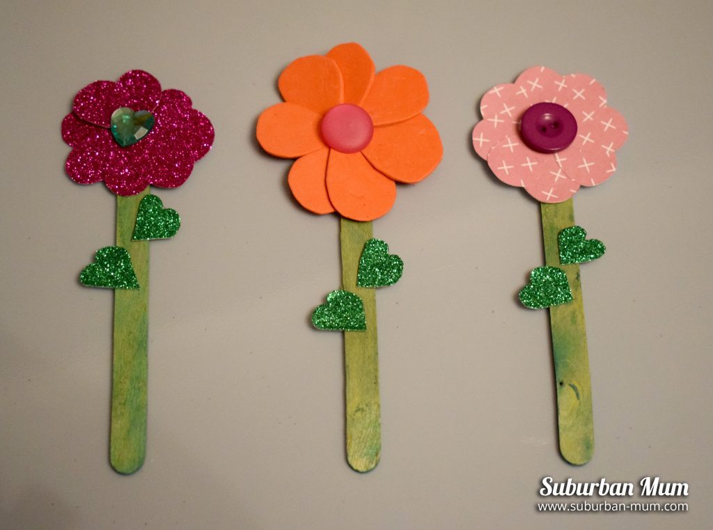 Easy Mothers Day Crafts - lollipop-flowers