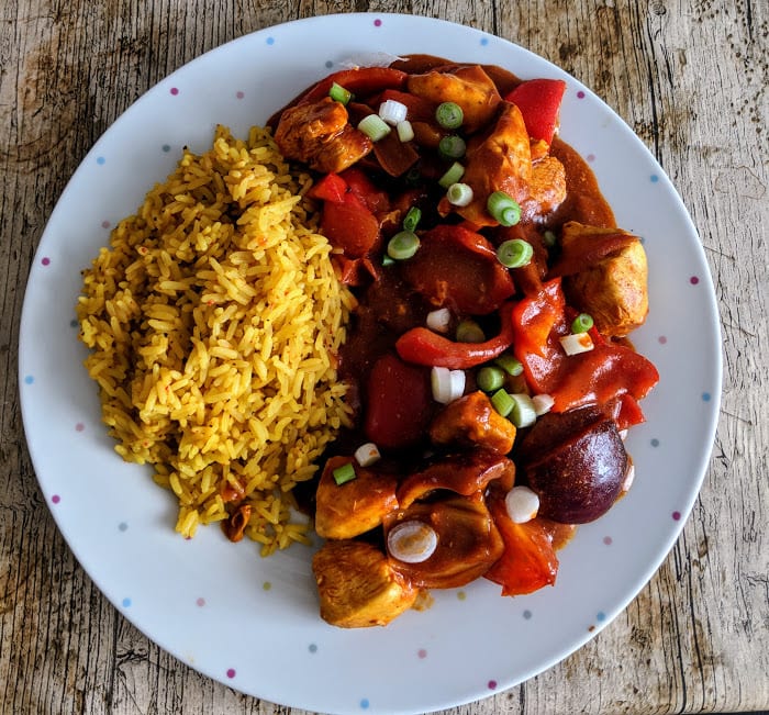 malaysian-red-pepper-and-chicken-curry-pilau-rice