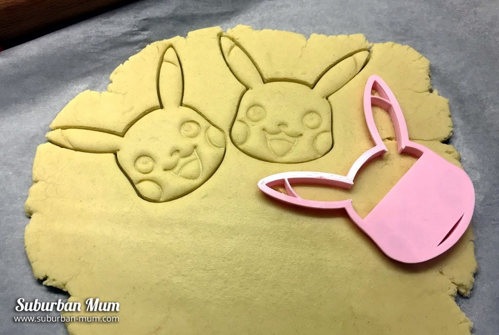 pikachu cutter with cookie mix