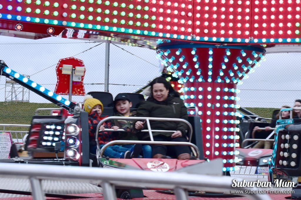 sizzler fairground ride, stuntfest, santa pod raceway