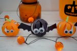 Craft Corner: Halloween Paper Ball Bats and Pumpkins