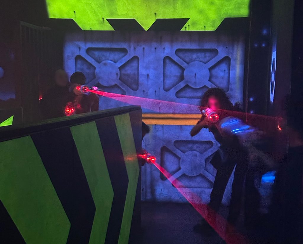 Laser Quest team in action