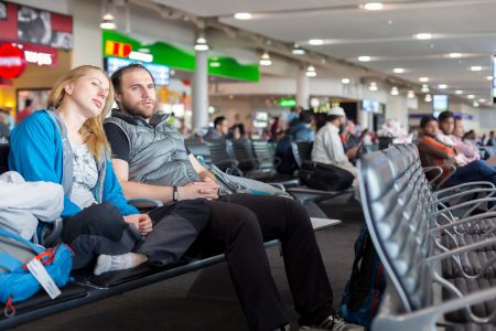 passengers delayed at airport