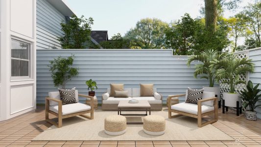 outdoor garden space