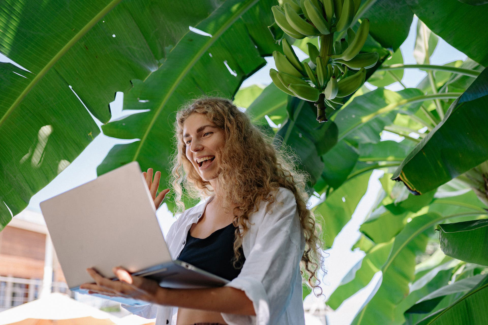 woman on laptop