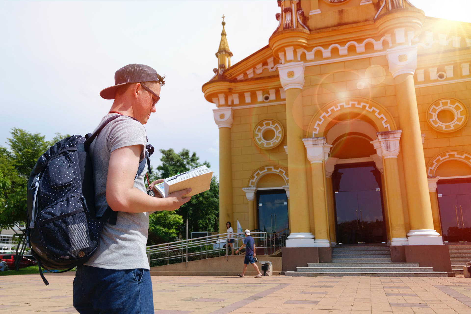 traveller with backpack