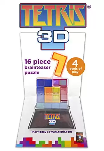 IDEAL | Tetris 3D game: 16 piece brainteaser puzzle | Strategy Game | Tetris | For 1 Player | Ages 6+