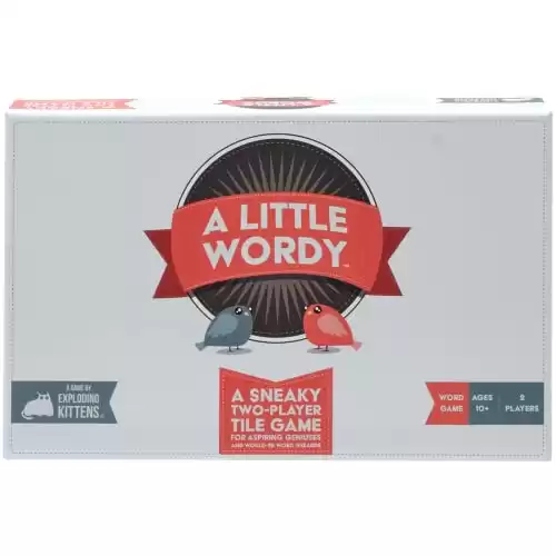 Exploding Kittens LLC A Little Wordy by Exploding Kittens - Card Games for Adults Teens & Kids - Fun Family Games - A Russian Roulette Card Game