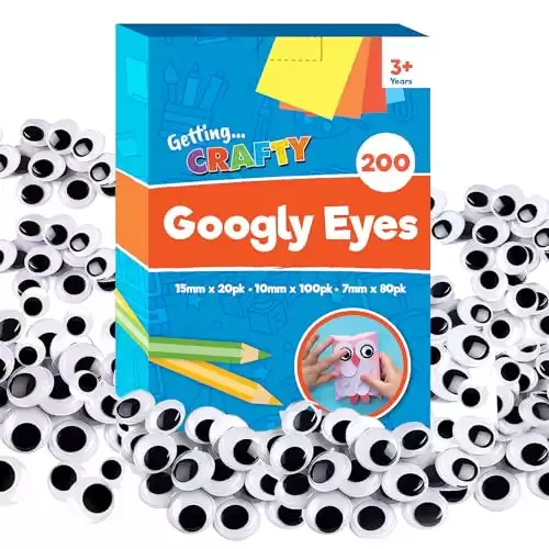 200pk Googly Eyes Self Adhesive