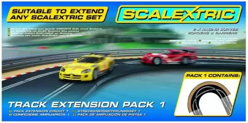 Scalextric C8510 Track Extension Pack 1, Racing Curve 1:32 Scale Accessory