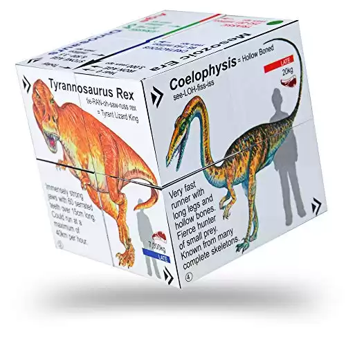 ZooBooKoo Factual Dinosaur - T-Rex and Friends Cube Book