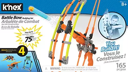 K'NEX Cyber-X | Battle Bow Building Set | Educational Toys for Boys and Girls, 165 Piece Kit, Engineering for Kids, Fun and Building Construction Toys for Children Ages 8+ | Basic fun 15247