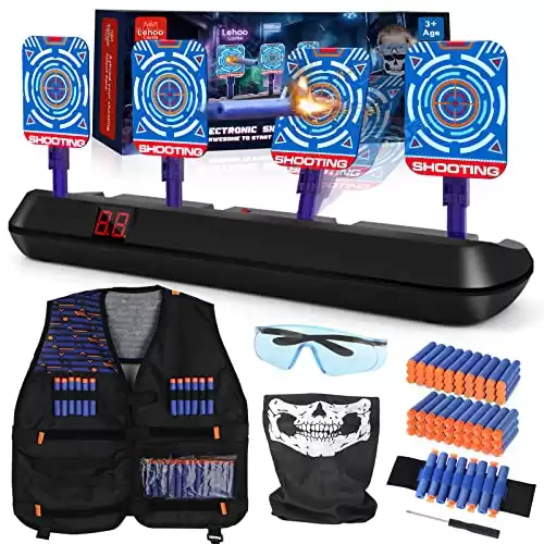 Nerf Electronic Digital Target with Kids Tactical Vest