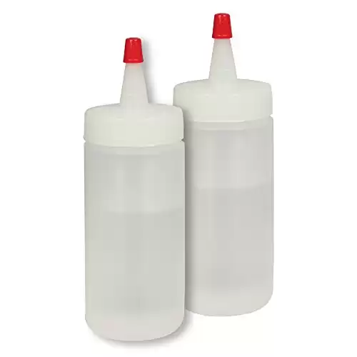 PME SB174 Plastic Squeezy Bottles 85g / 3oz, Set of 2, White