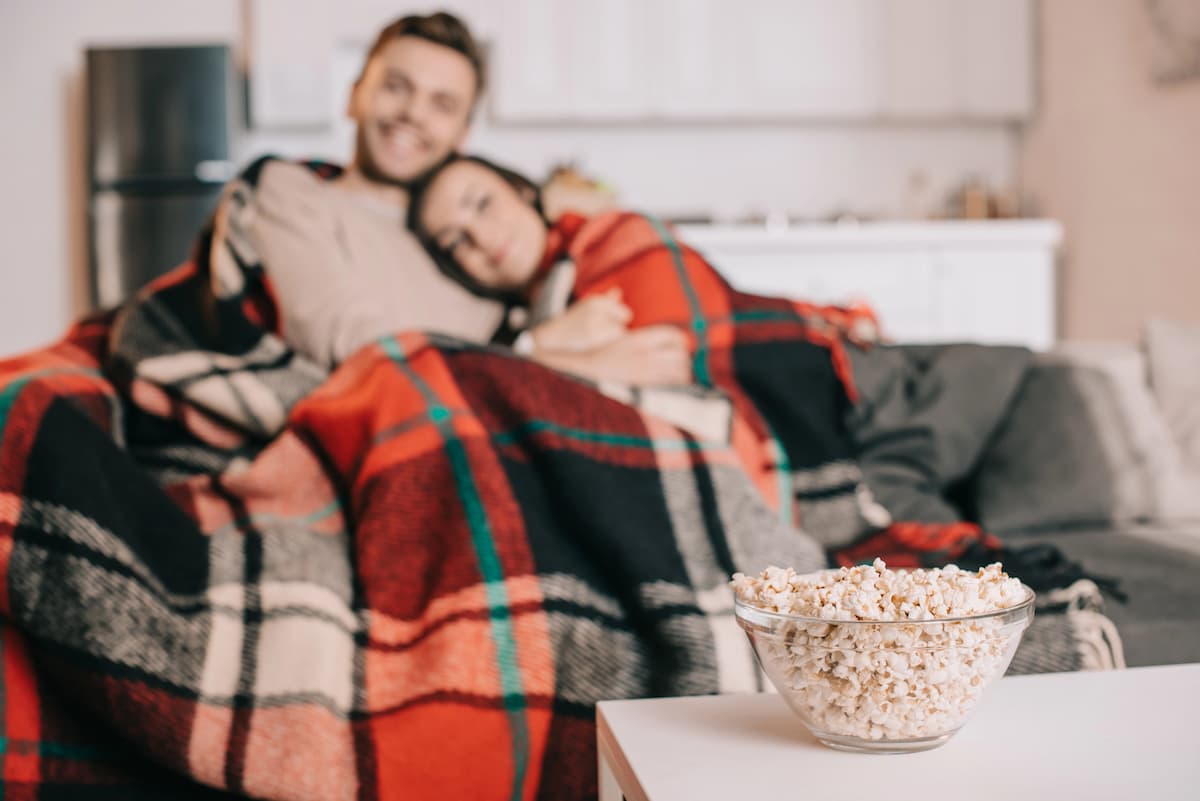 couple watching movie