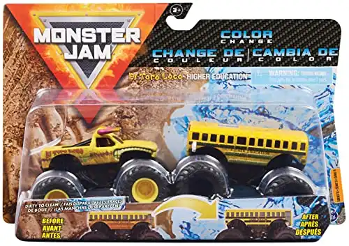 Monster Jam - 6044943 - Pack of 2 Vehicles - Vehicle 1:64 Scale - Child Game - Random Models and Colors,Multicoloured