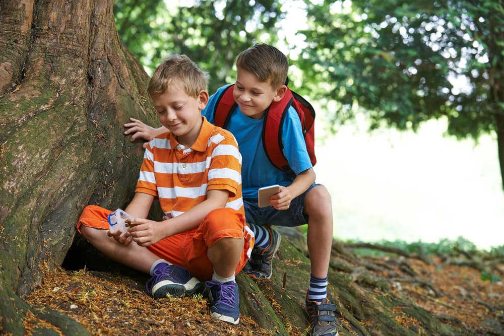 kids geocaching