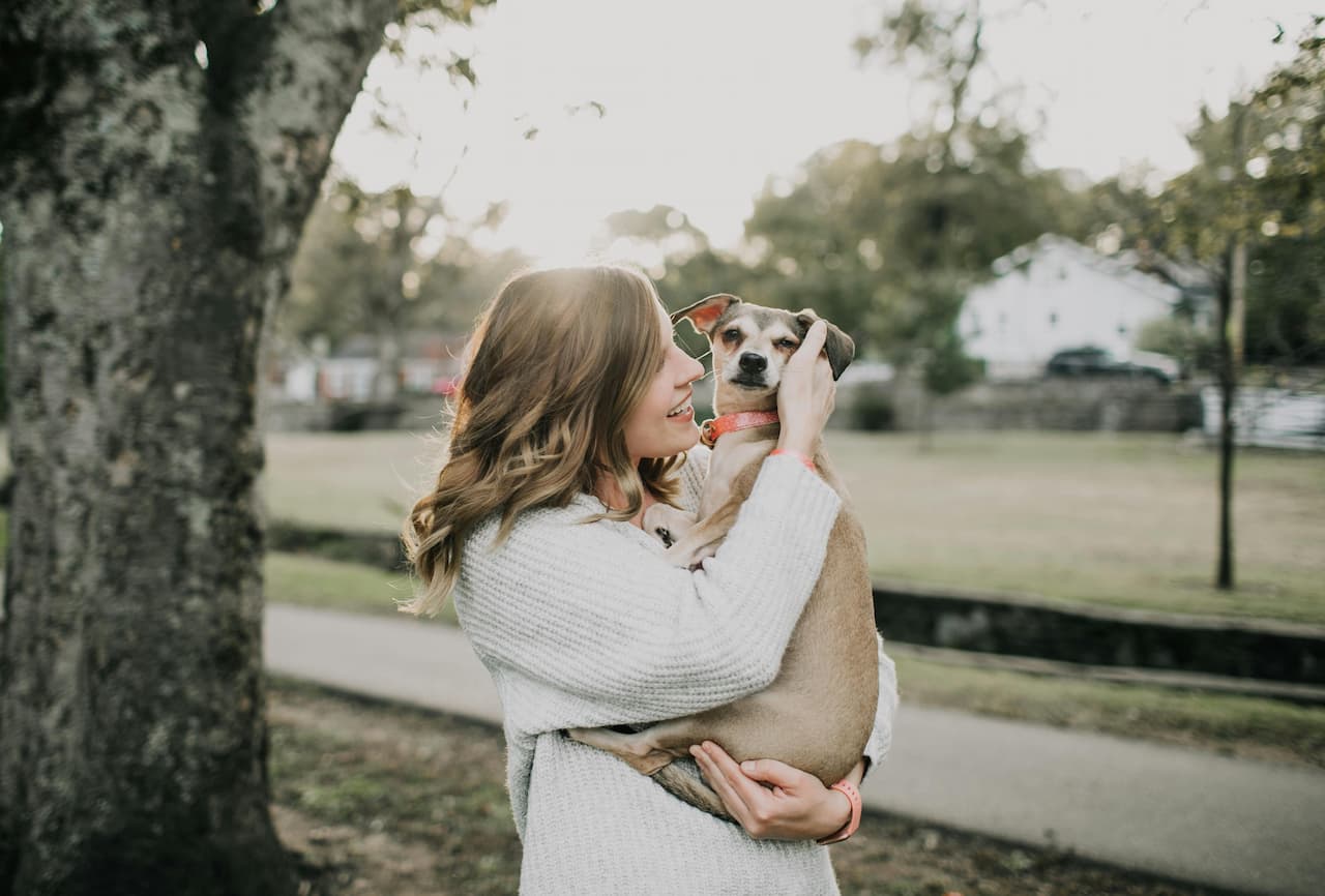 women with dog