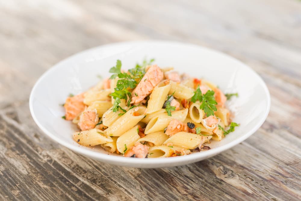 salmon pasta