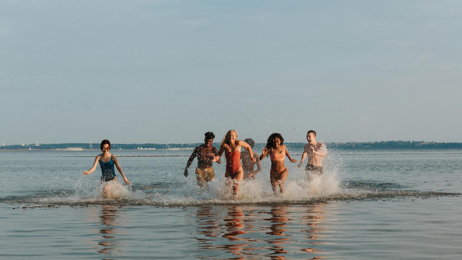 friends on beach
