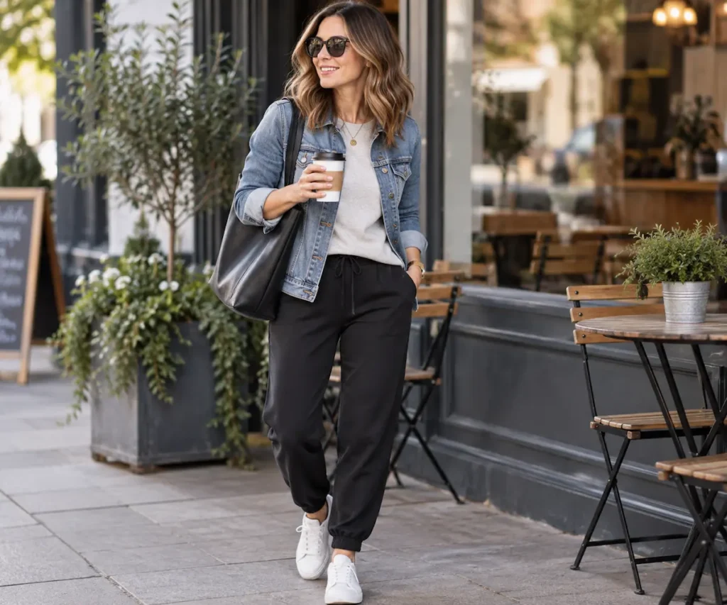 casual-school-run-outfit-coffee-date The Casual Outfit Formula That Works for School Runs and Coffee Dates